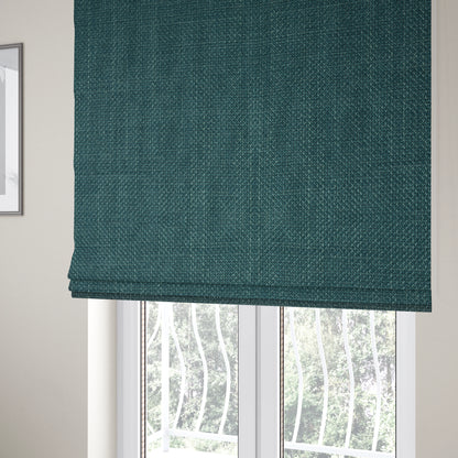 Narvik Weave Textured Water Repellent Treated Material Emerald Green Colour Upholstery Fabric CTR-2123 - Roman Blinds