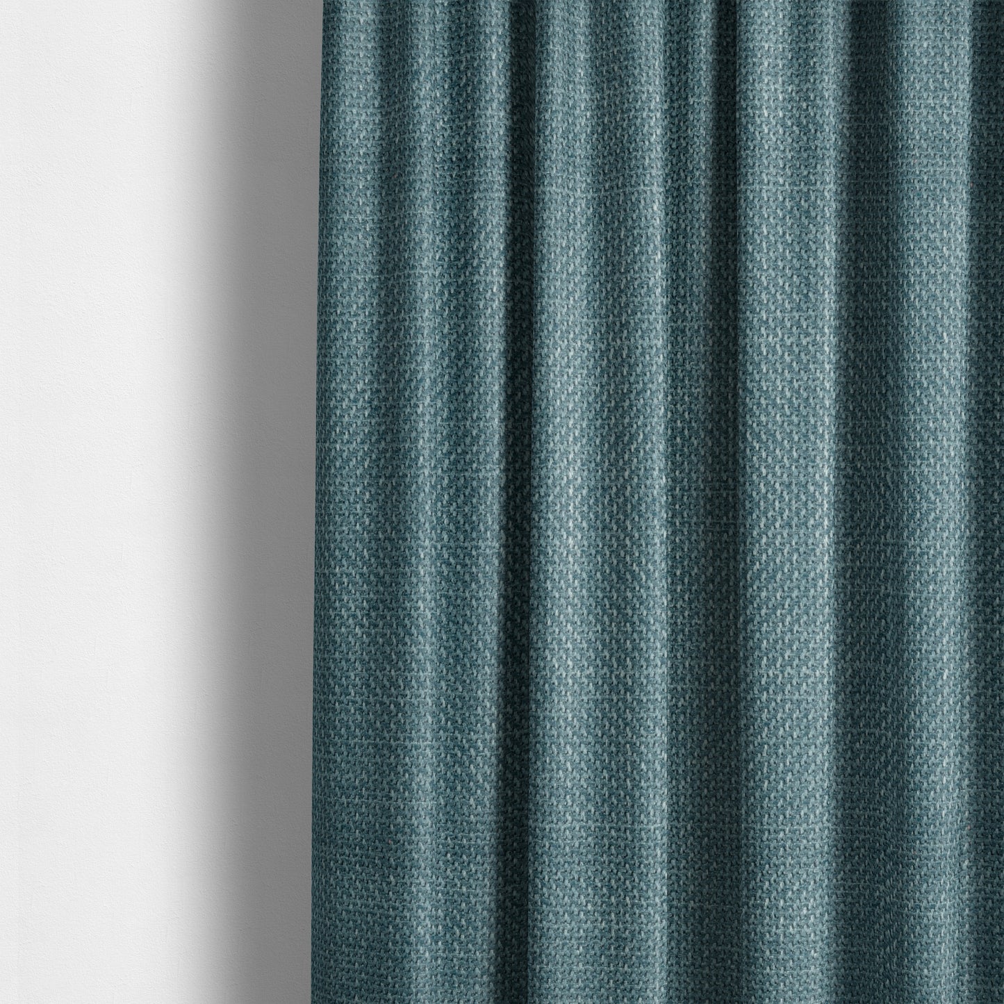 Narvik Weave Textured Water Repellent Treated Material Teal Blue Colour Upholstery Fabric CTR-2125 - Made To Measure Curtains