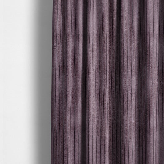 Denver Striped Corduroy Lavender Upholstery Fabric CTR-2128 - Made To Measure Curtains