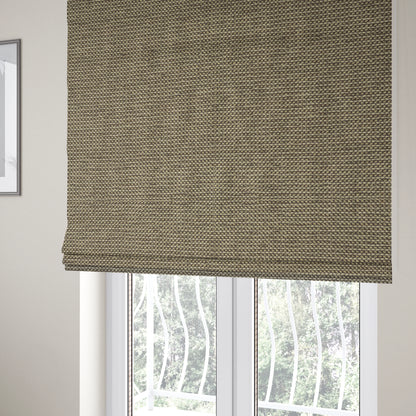 Kampala Basket Weave Textured Beige Colour Upholstery Fabric CTR-2137 - Roman Blinds