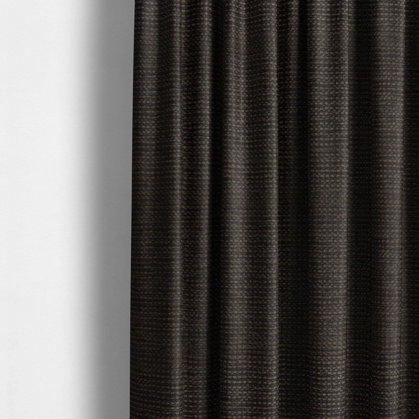 Kampala Basket Weave Textured Brown Colour Upholstery Fabric CTR-2138 - Made To Measure Curtains