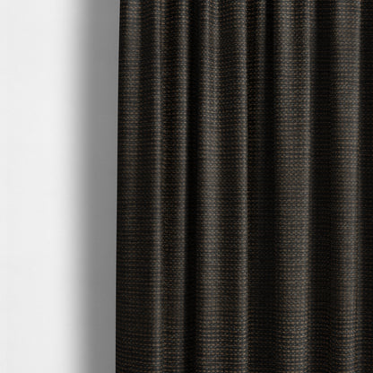 Kampala Basket Weave Textured Brown Colour Upholstery Fabric CTR-2138 - Made To Measure Curtains