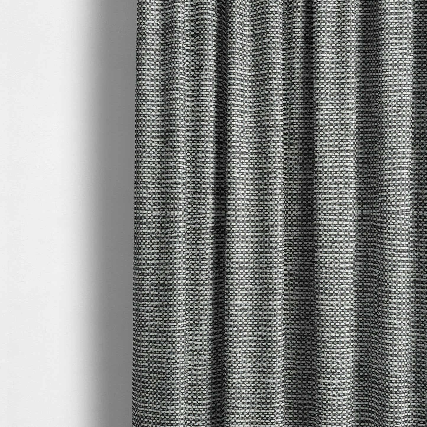 Kampala Basket Weave Textured White Silver Colour Upholstery Fabric CTR-2139 - Made To Measure Curtains