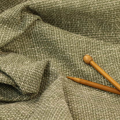 Alabama Durable Woven Hopsack Upholstery Fabric Sage Green Colour CTR-2141 - Made To Measure Curtains