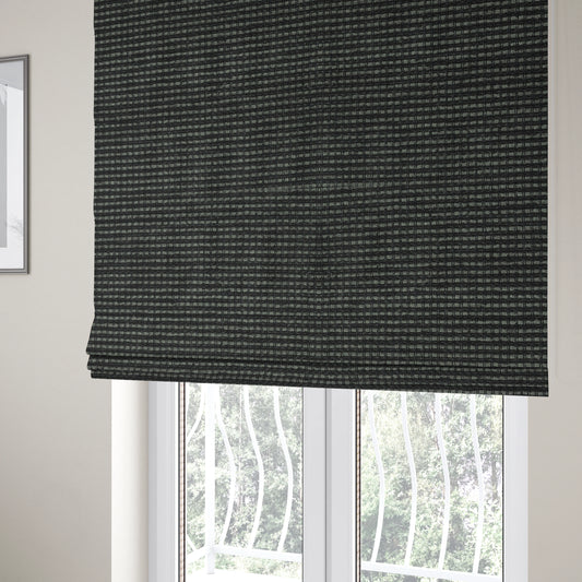 Kampala Basket Weave Textured Grey Colour Upholstery Fabric CTR-2141 - Roman Blinds