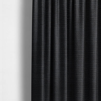 Kampala Basket Weave Textured Black Colour Upholstery Fabric CTR-2142 - Made To Measure Curtains