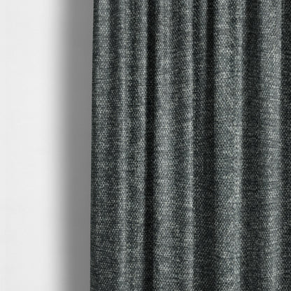 Nairobi Soft Textured Chenille Black Colour Upholstery Fabric CTR-2143 - Made To Measure Curtains