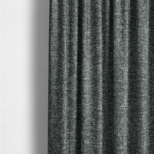 Nairobi Soft Textured Chenille Black Colour Upholstery Fabric CTR-2143 - Made To Measure Curtains