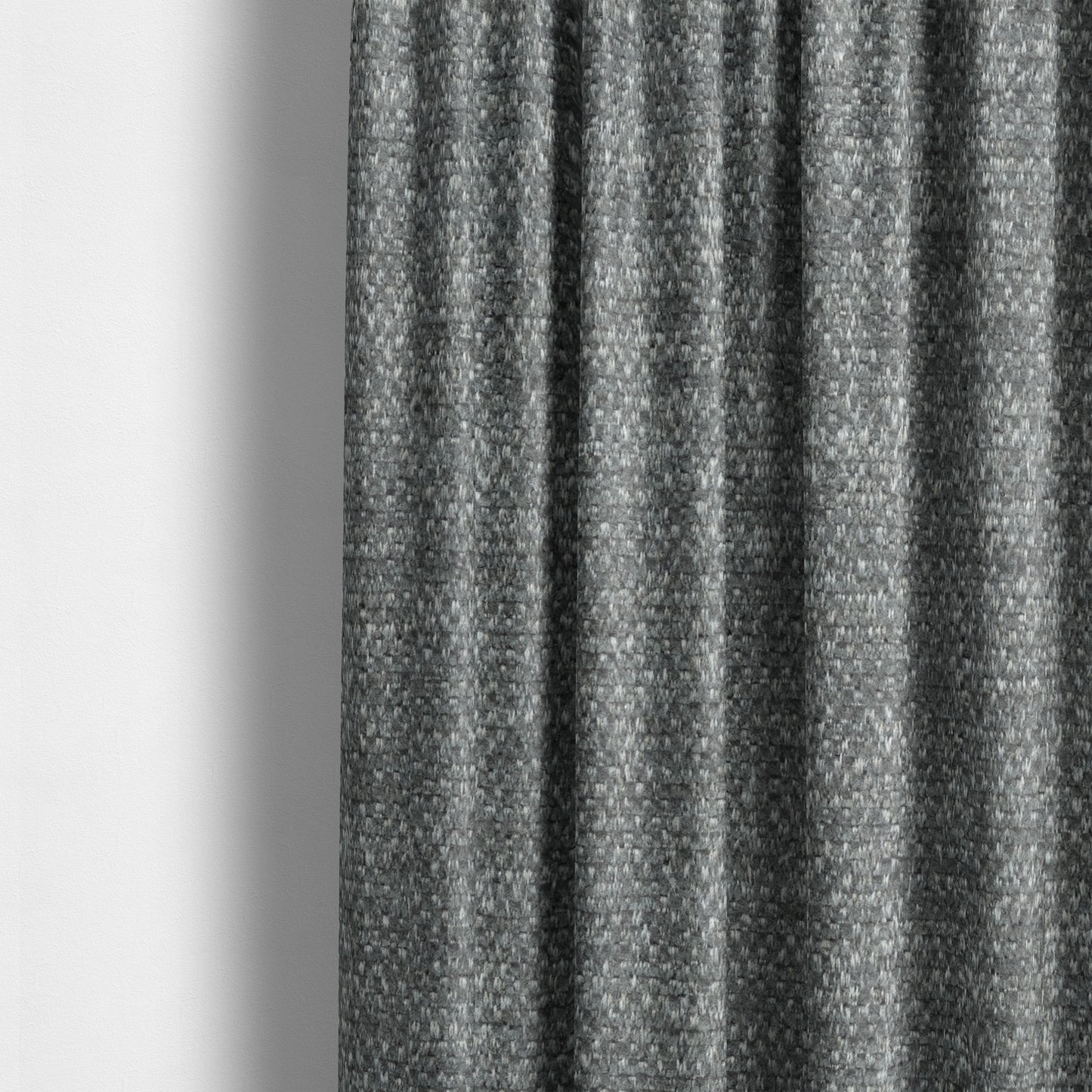 Nairobi Soft Textured Chenille Charcoal Colour Upholstery Fabric CTR-2144 - Made To Measure Curtains