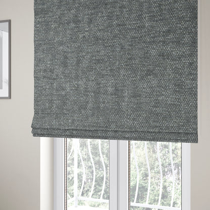 Nairobi Soft Textured Chenille Charcoal Colour Upholstery Fabric CTR-2144 - Roman Blinds