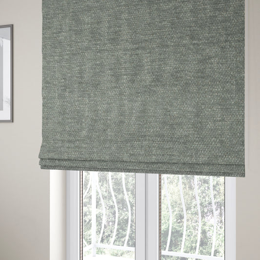 Nairobi Soft Textured Chenille Grey Colour Upholstery Fabric CTR-2145 - Roman Blinds