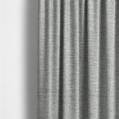 Nairobi Soft Textured Chenille Silver Colour Upholstery Fabric CTR-2146 - Made To Measure Curtains