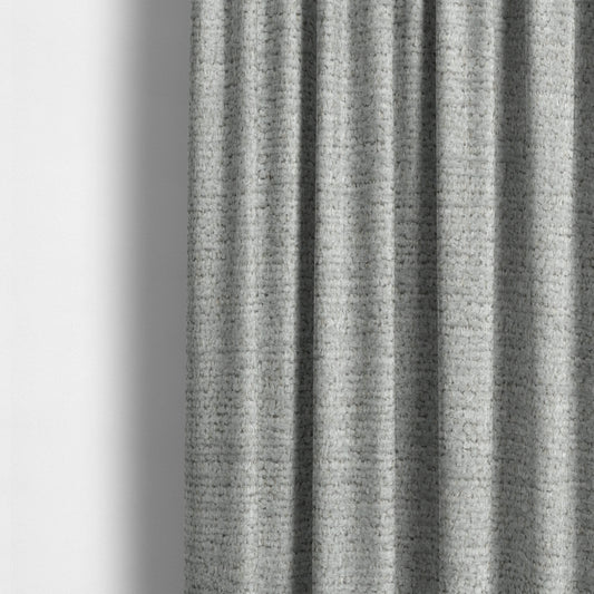 Nairobi Soft Textured Chenille Silver Colour Upholstery Fabric CTR-2146 - Made To Measure Curtains