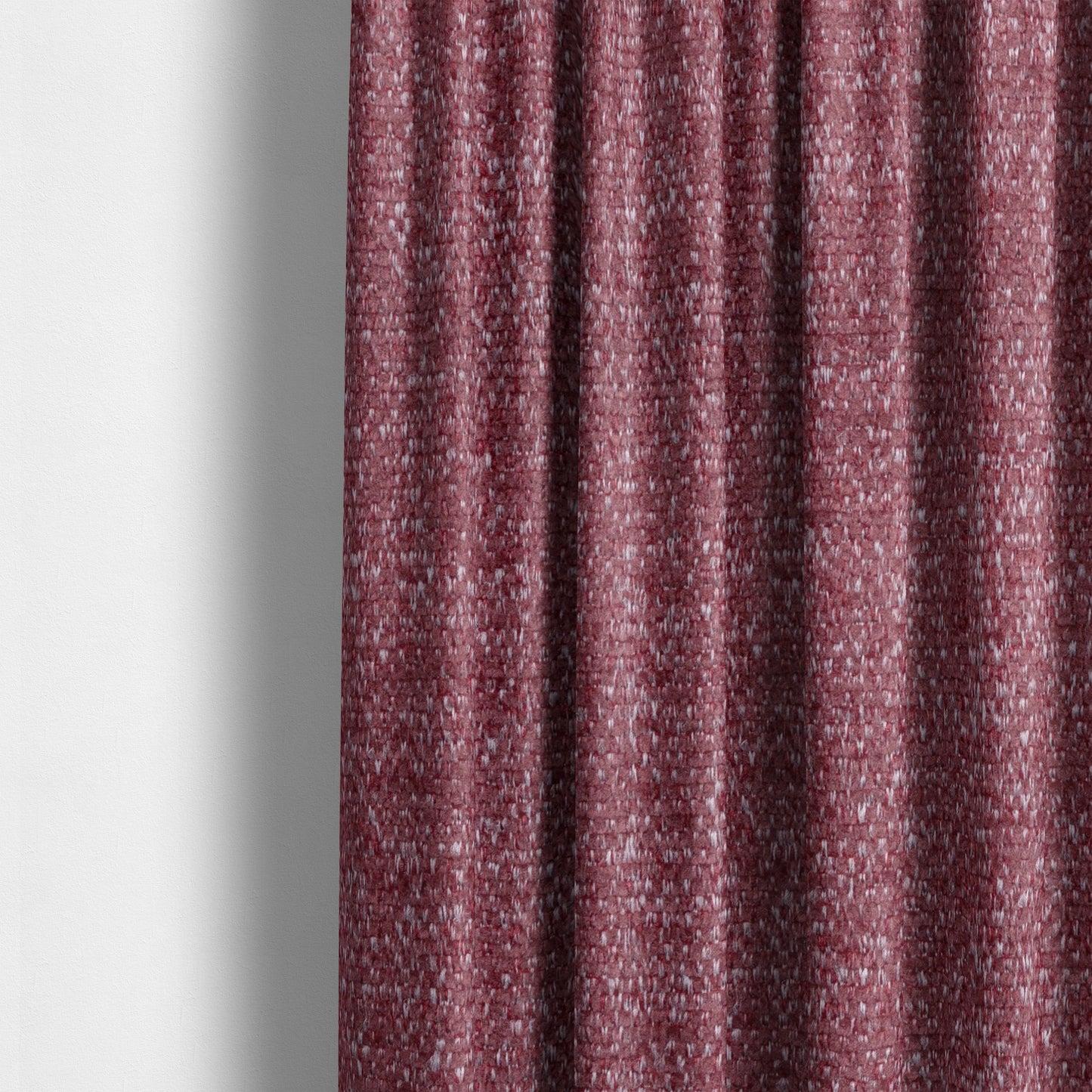 Nairobi Soft Textured Chenille Raspberry Red Colour Upholstery Fabric CTR-2149 - Made To Measure Curtains