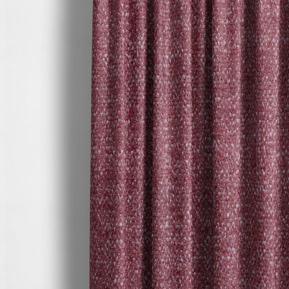 Nairobi Soft Textured Chenille Raspberry Red Colour Upholstery Fabric CTR-2149 - Made To Measure Curtains