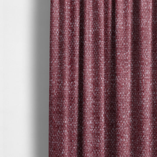 Nairobi Soft Textured Chenille Raspberry Red Colour Upholstery Fabric CTR-2149 - Made To Measure Curtains