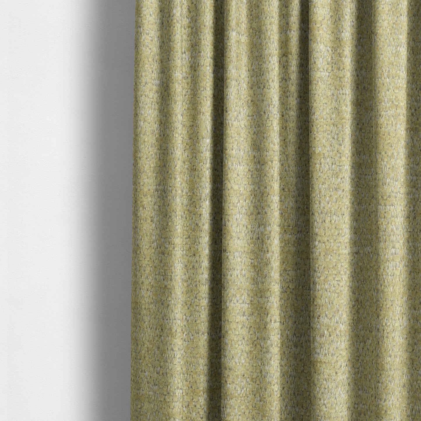 Nairobi Soft Textured Chenille Yellow Colour Upholstery Fabric CTR-2151 - Made To Measure Curtains