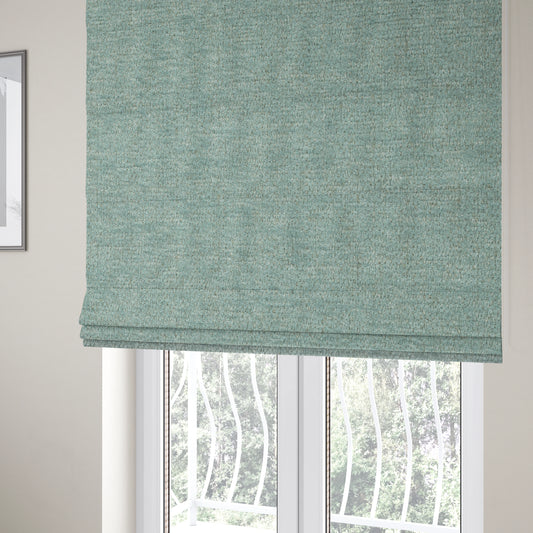 Nairobi Soft Textured Chenille Light Blue Colour Upholstery Fabric CTR-2152 - Roman Blinds