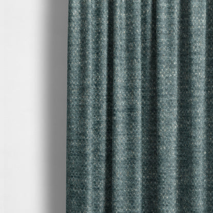 Nairobi Soft Textured Chenille Teal Blue Colour Upholstery Fabric CTR-2155 - Made To Measure Curtains