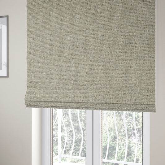 Nairobi Soft Textured Chenille Beige Colour Upholstery Fabric CTR-2158 - Roman Blinds