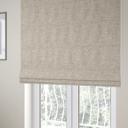 Nairobi Soft Textured Chenille Cream Colour Upholstery Fabric CTR-2159 - Roman Blinds