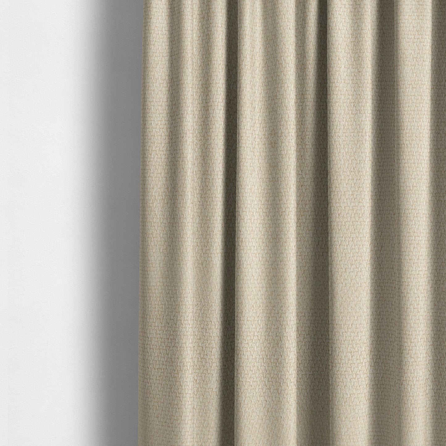 Trello Chenille Weave Material Cream Colour Upholstery Fabric CTR-2165 - Made To Measure Curtains