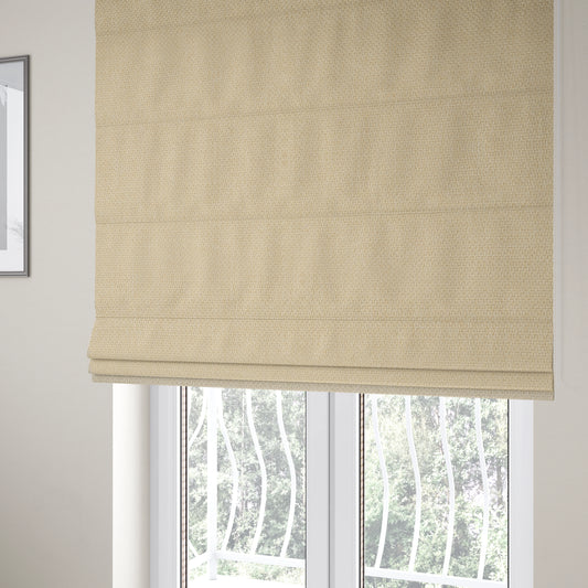 Trello Chenille Weave Material Cream Colour Upholstery Fabric CTR-2165 - Roman Blinds