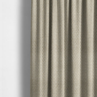 Trello Chenille Weave Material Cream With Grey Colour Upholstery Fabric CTR-2166 - Made To Measure Curtains