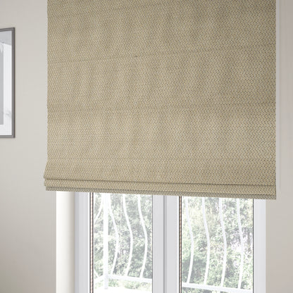 Trello Chenille Weave Material Cream With Grey Colour Upholstery Fabric CTR-2166 - Roman Blinds