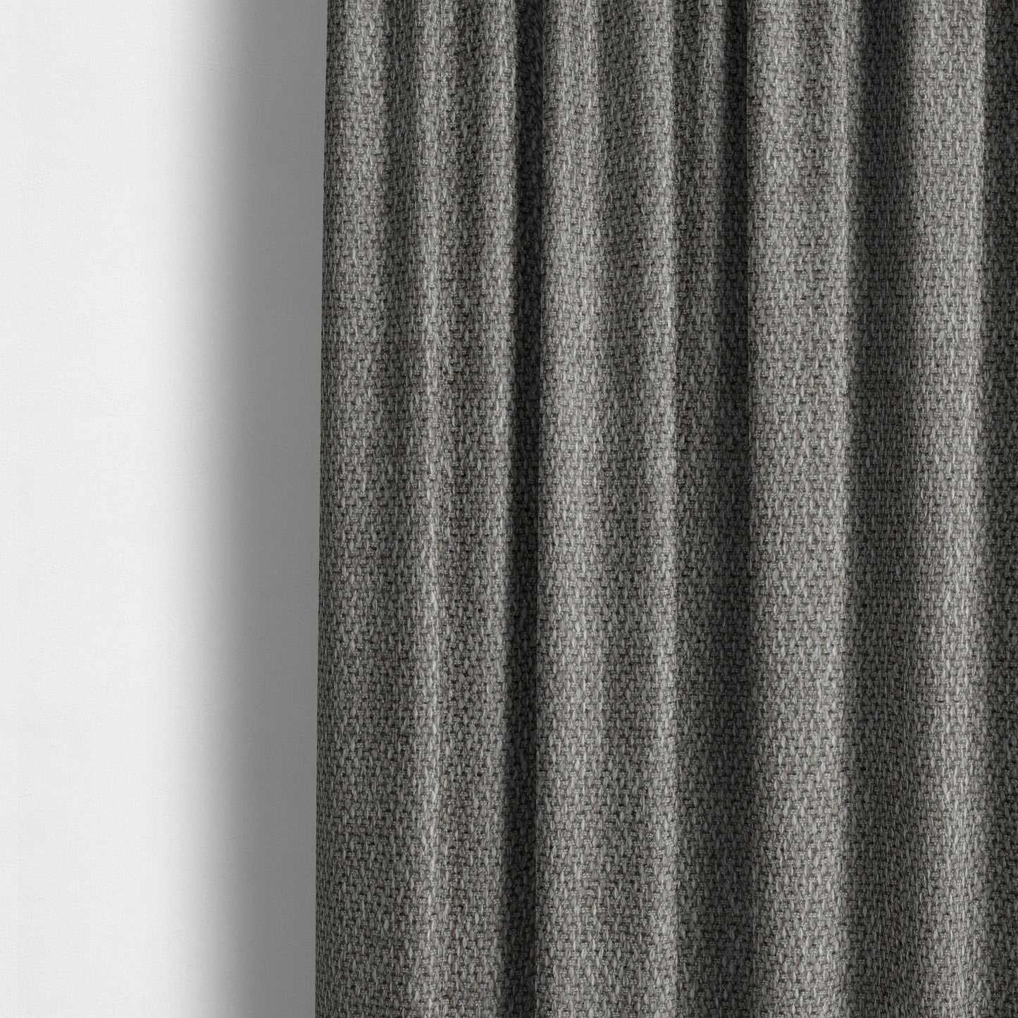 Trello Chenille Weave Material Grey Colour Upholstery Fabric CTR-2167 - Made To Measure Curtains