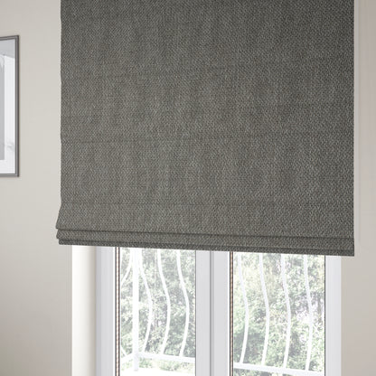 Trello Chenille Weave Material Grey Colour Upholstery Fabric CTR-2167 - Roman Blinds