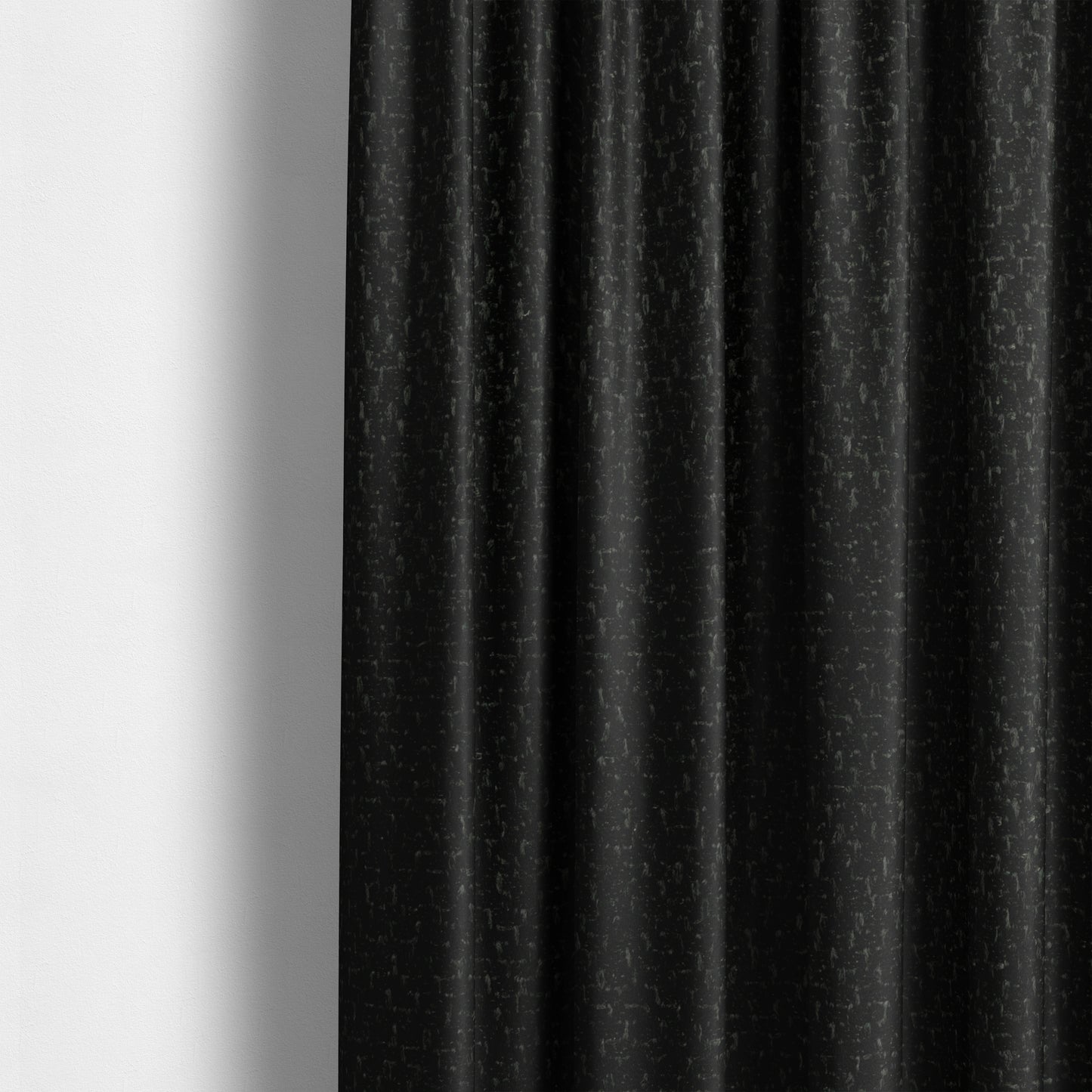 Trello Chenille Weave Material Black Colour Upholstery Fabric CTR-2176 - Made To Measure Curtains