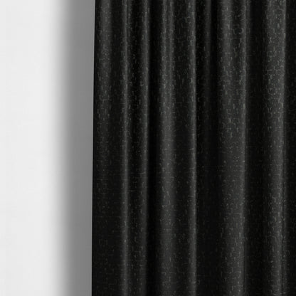 Trello Chenille Weave Material Black Colour Upholstery Fabric CTR-2176 - Made To Measure Curtains