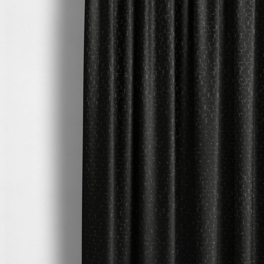 Trello Chenille Weave Material Black Colour Upholstery Fabric CTR-2176 - Made To Measure Curtains