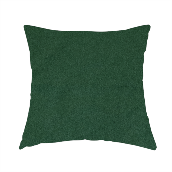 Trinity Silky Flat Water Repellent Velvet In Emerald Green Colour Upholstery Fabric CTR-2178 - Handmade Cushions