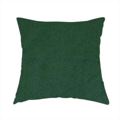 Trinity Silky Flat Water Repellent Velvet In Emerald Green Colour Upholstery Fabric CTR-2178 - Handmade Cushions