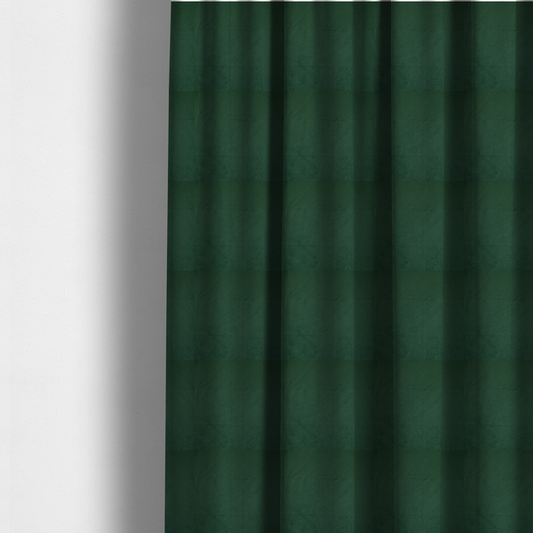 Trinity Silky Flat Water Repellent Velvet In Emerald Green Colour Upholstery Fabric CTR-2178 - Made To Measure Curtains