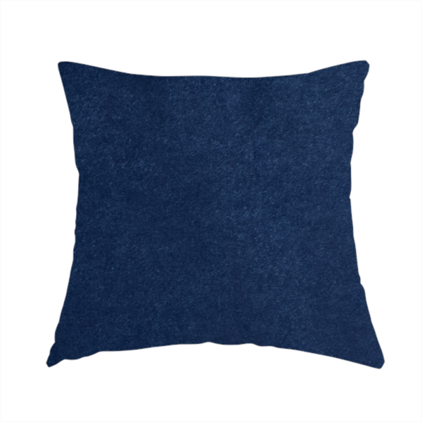 Trinity Silky Flat Water Repellent Velvet In Blue Colour Upholstery Fabric CTR-2179 - Handmade Cushions