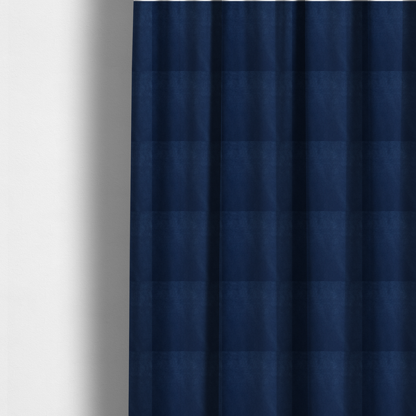 Trinity Silky Flat Water Repellent Velvet In Blue Colour Upholstery Fabric CTR-2179 - Made To Measure Curtains
