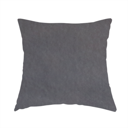 Trinity Silky Flat Water Repellent Velvet In Grey Colour Upholstery Fabric CTR-2181 - Handmade Cushions