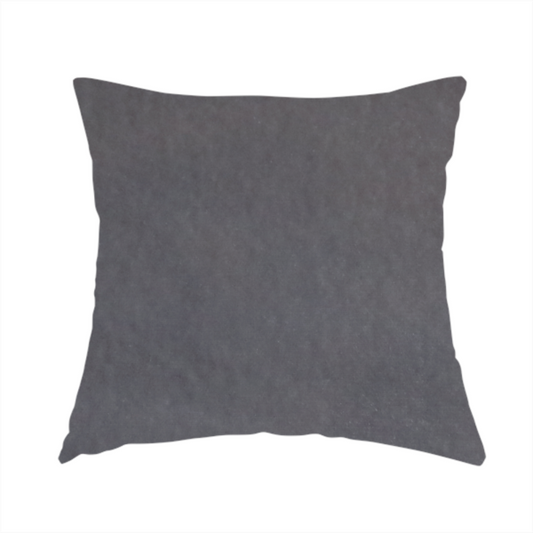 Trinity Silky Flat Water Repellent Velvet In Grey Colour Upholstery Fabric CTR-2181 - Handmade Cushions