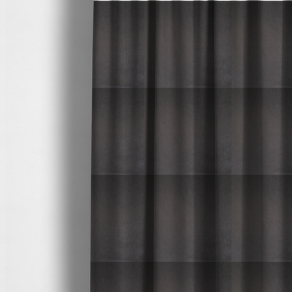 Trinity Silky Flat Water Repellent Velvet In Dark Grey Colour Upholstery Fabric CTR-2182 - Made To Measure Curtains