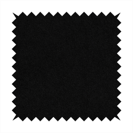 Trinity Silky Flat Water Repellent Velvet In Black Colour Upholstery Fabric CTR-2183