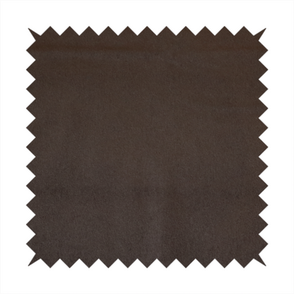 Trinity Silky Flat Water Repellent Velvet In Dark Brown Colour Upholstery Fabric CTR-2184