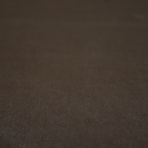 Trinity Silky Flat Water Repellent Velvet In Dark Brown Colour Upholstery Fabric CTR-2184