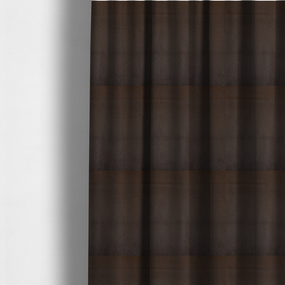 Trinity Silky Flat Water Repellent Velvet In Dark Brown Colour Upholstery Fabric CTR-2184 - Made To Measure Curtains