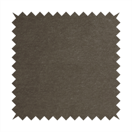 Trinity Silky Flat Water Repellent Velvet In Mocha Brown Colour Upholstery Fabric CTR-2185