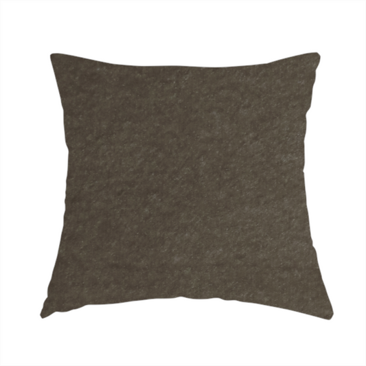 Trinity Silky Flat Water Repellent Velvet In Mocha Brown Colour Upholstery Fabric CTR-2185 - Handmade Cushions