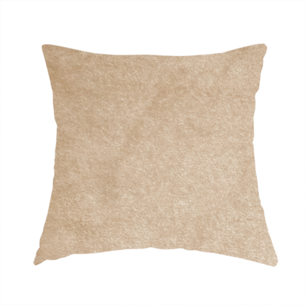 Trinity Silky Flat Water Repellent Velvet In Beige Colour Upholstery Fabric CTR-2186 - Handmade Cushions