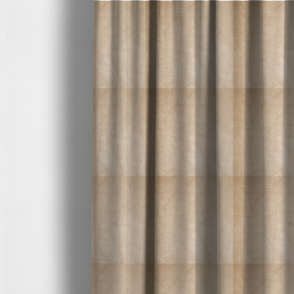 Trinity Silky Flat Water Repellent Velvet In Beige Colour Upholstery Fabric CTR-2186 - Made To Measure Curtains